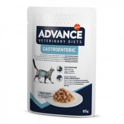 ADVANCE VETERINARY DIETS Gastroenteric - Pui - dieta veterinara - - plic hrana umeda pisici junior & adult - sistem digestiv - (in sos) - bax - 85g x 12buc - Ingrijire pisici -