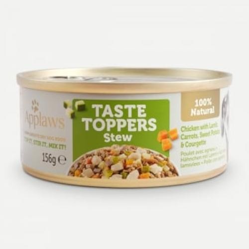 APPLAWS Taste Toppers Tocanita – XS-XL – Pui si Miel – conserva hrana umeda fara cereale caini – (in sos) – 156g