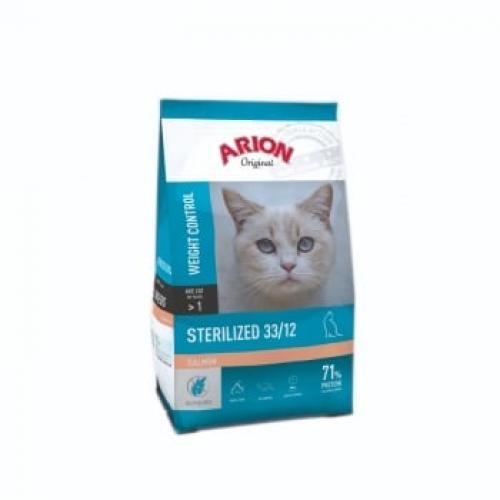 ARION Original Sterilized 33/12 - Somon - hrana uscata pisici sterilizate - 75kg - Ingrijire pisici -
