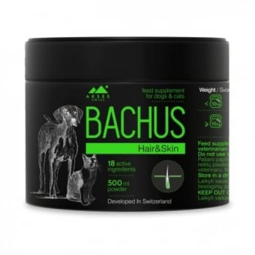 BACHUS Hair&Skin - suplimente piele si blana caini si pisici - pudra - Produse pentru caini - Vitamine