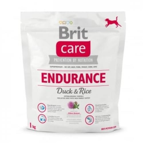 BRIT Care Endurance - Rata cu Orez - hrana uscata caini - activitate intensa - 1kg - Produse pentru caini -