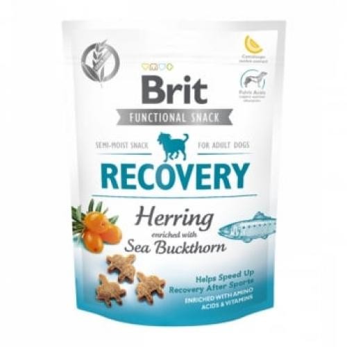 BRIT Care Functional Snack Recovery - Hering cu Catina alba - recompense funtionale fara cereale caini - convalescenta - 150g - Produse pentru caini -