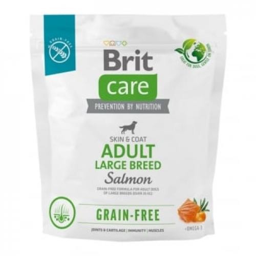 BRIT Care - L-XL - Somon - hrana uscata fara cereale caini - piele & blana - 1kg - Produse pentru caini -