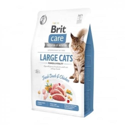 BRIT Care Large Cats Power & Vitality L-XL - Rata si Pui - hrana uscata fara cereale pisici - 7kg - Ingrijire pisici -