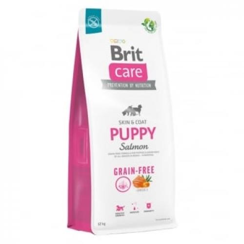 BRIT Care - XS-XL - Somon - hrana uscata fara cereale caini junior - piele & blana - 12kg - Produse pentru caini -