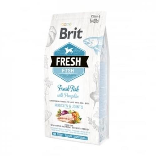 BRIT Fresh Muscles & Joints Adult L-XL - Peste cu Dovleac - hrana uscata continut redus cereale caini - 25kg - Produse pentru caini -