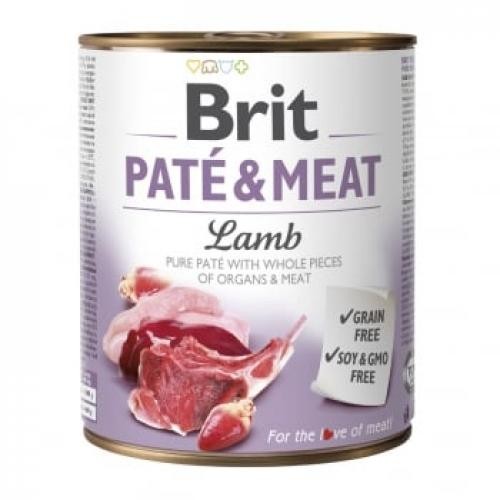 BRIT Pate & Meat - Miel - conserva hrana umeda fara cereale caini - (pate cu bucati de carne) - 800g - Produse pentru caini -