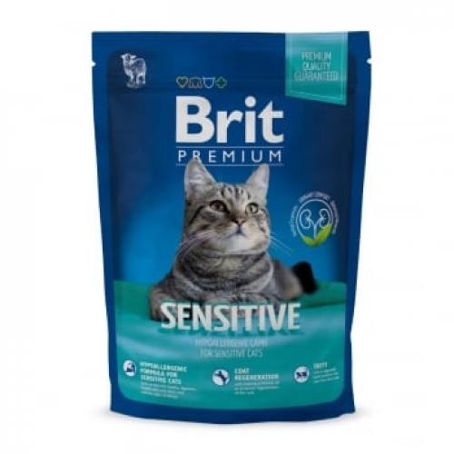 BRIT Premium Sensitive – Miel – hrana uscata pisici – sensibilitati digestive – 300g