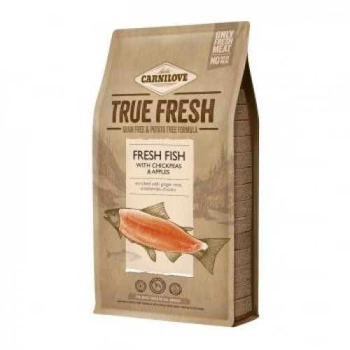 CARNILOVE True Fresh Adult S-XL - Peste proaspat cu naut si mere - hrana uscata fara cereale caini - 14kg - Produse pentru caini -