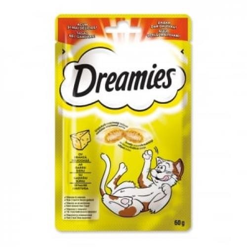 DREAMIES - recompense pisici - pernute umplute cu branza - 60g - Ingrijire pisici -