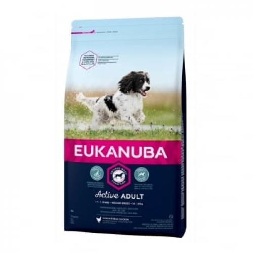 Eukanuba Adult Small & Mediu cu Pui - 12 kg - Produse pentru caini -