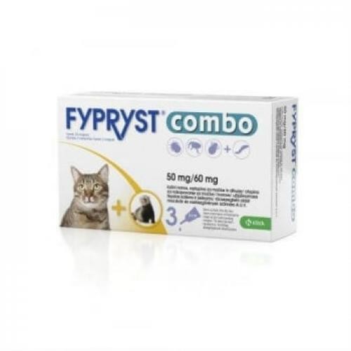 Fypryst Combo Cat x 3 pip - Ingrijire pisici -