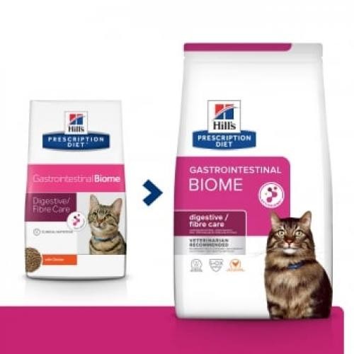 HILLS Prescription Diet Gastrointestinal Biome - Pui - dieta veterinara pisici - hrana uscata - sistem digestiv - 3kg - Ingrijire pisici -