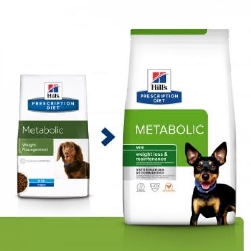 HILLS Prescription Diet Metabolic Mini - dieta veterinara caini - hrana uscata - metabolism (obezitate si diabet) - 3kg - Produse pentru caini -