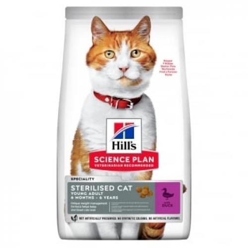 HILLS SCIENCE PLAN Young Adult Sterilised - Rata - hrana uscata pisici sterilizate - 3kg - Ingrijire pisici -