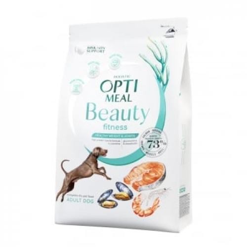 OPTIMEAL Beauty Fitness - Fructe de mare - hrana uscata fara cereale caini - controlul greutatii - 10kg - Produse pentru caini -