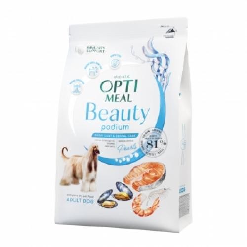 OPTIMEAL Beauty Podium - Fructe de mare - hrana uscata caini - blana lucioasa si dinti ingrijiti - 10kg - Produse pentru caini -