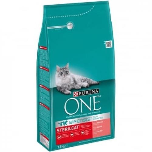 PURINA One Sterilcat - Somon cu Grau - hrana uscata pisici sterilizate - 15kg - Ingrijire pisici -