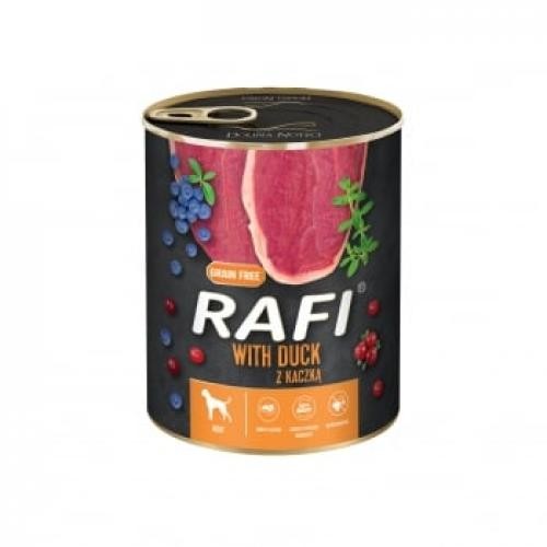 RAFI by Dolina Noteci - Rata - conserva hrana umeda caini - (in aspic) - 400g - Produse pentru caini -
