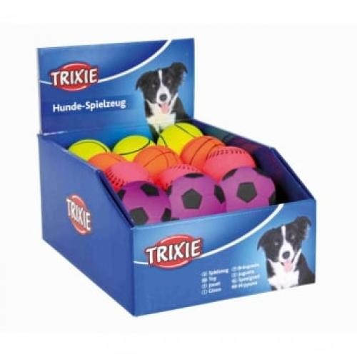 Trixie - jucarie minge plutitoare caini - cauciuc - 6cm - multicolor - Produse pentru caini - Jucarii pentru caini