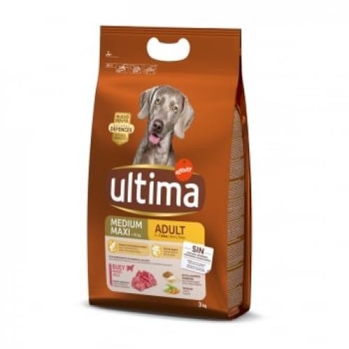 ULTIMA Dog Medium & Maxi Adult - Vita - hrana uscata caini - 3kg - Produse pentru caini -